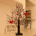 Atmospheric Light Tree with Red Birds – Flexible LED Decoration Tree