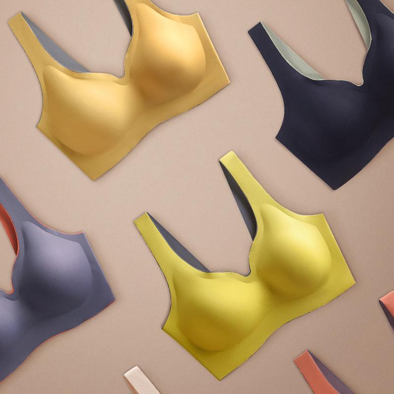 Latex seamless Push-Up bra