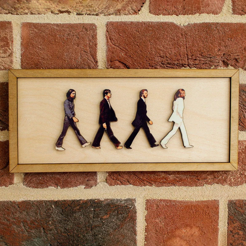 The Beatles framed Abbey Road portrait