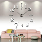 Modern DIY non-punch wall clock