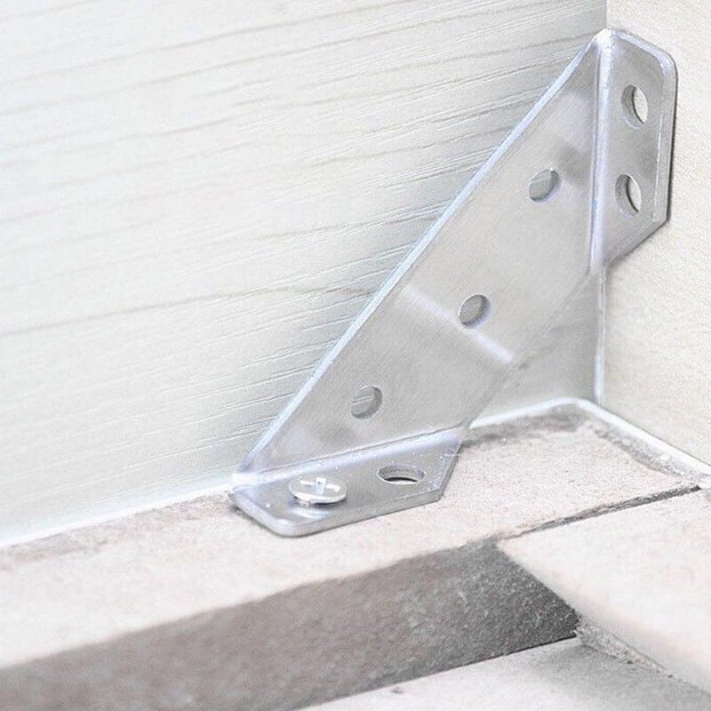 Universal Stainless Steel Furniture Corner Connectors (10 pieces)