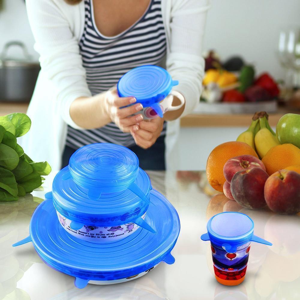 Silicone Stretch Lids, 6PCS