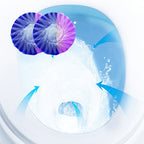 Two-colored concentrated toilet cleaning block