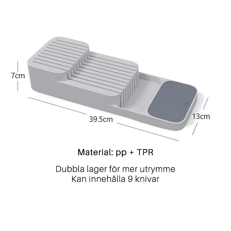 Kitchen storage tray for knives