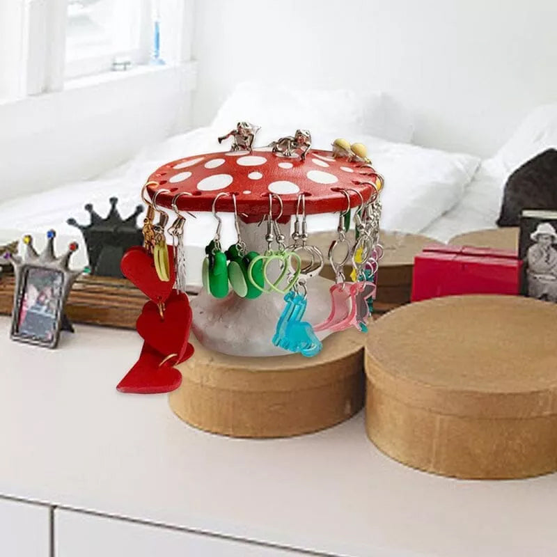 Cute Mushroom Earrings Holder