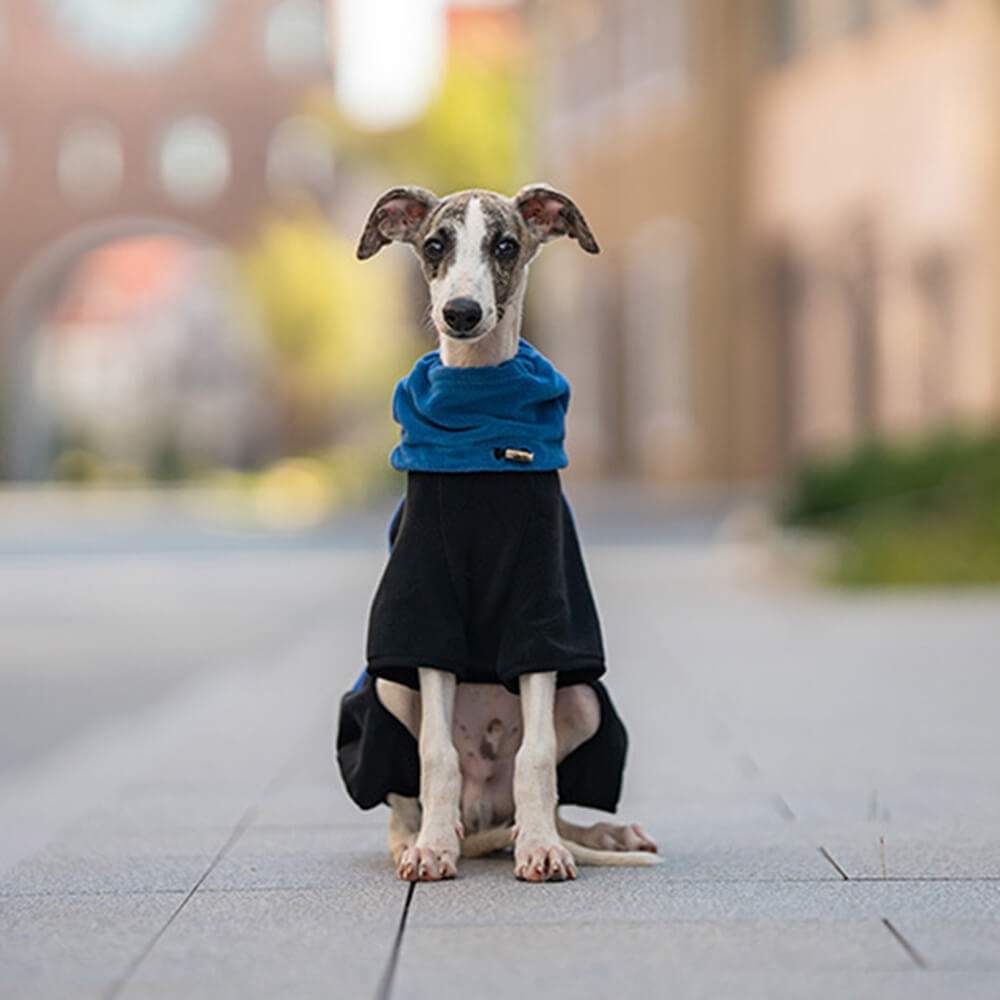 Full Protection Polar Fleece Dog Overall with Removable Collar