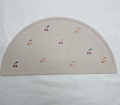 Silicone Placemat for Kids – Non-Slip Table Mat in Crescent Shape