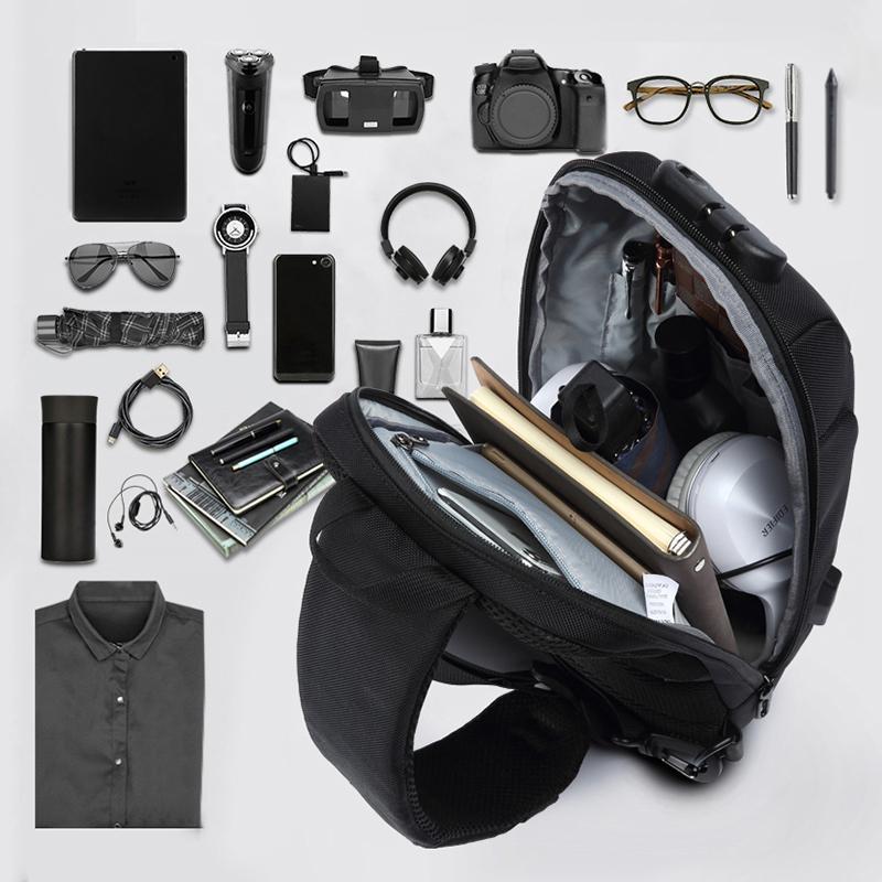 Anti-theft backpack with 3-digit lock