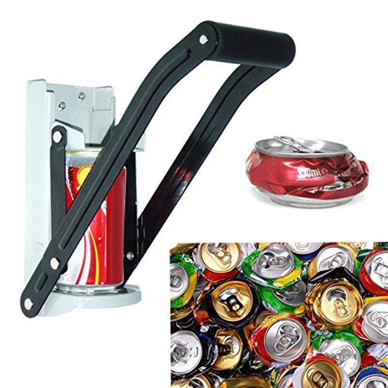 Space-saving can opener for kitchens