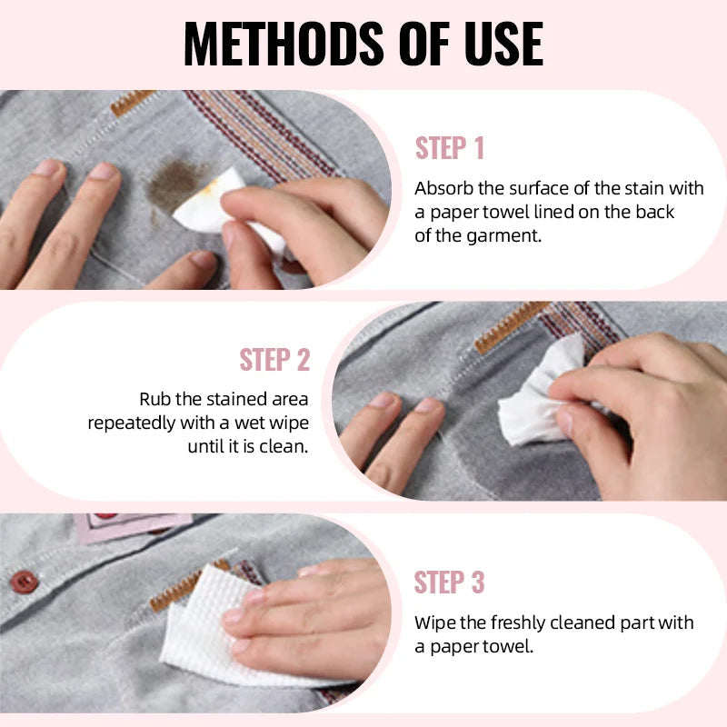 Multifunctional Powerful Stain Removal Wipes