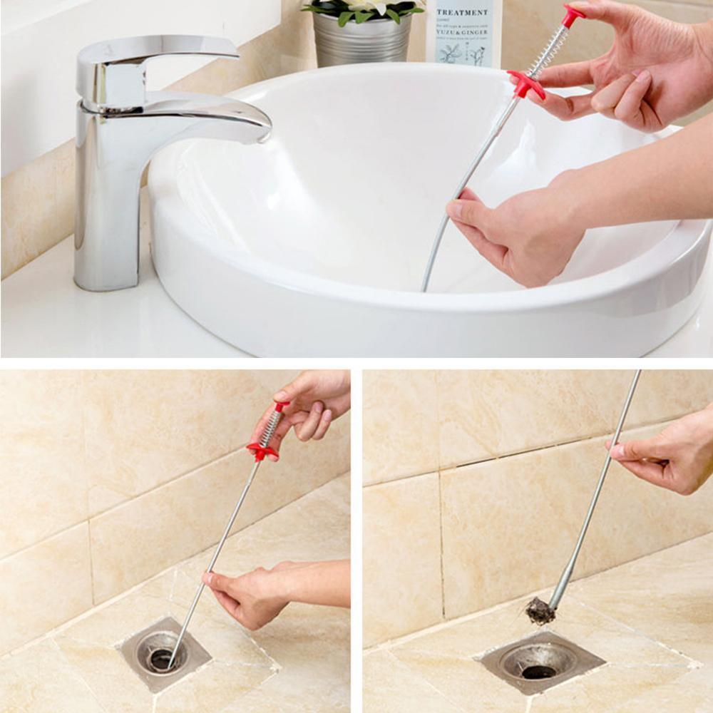 Kitchen sink drain cleaning hooks (2 pieces)