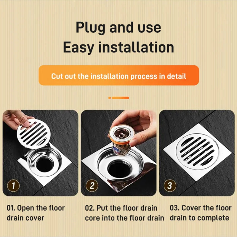 Universal double deodorant drain core