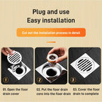Universal double deodorant drain core