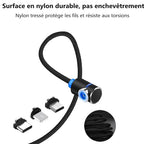 3 In 1 Magnetic Usb Charging Cable With Led Light