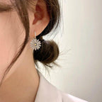 Vintage Flower Pendant Earrings