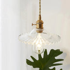 OpulentGlow Pendant – Elegant Glass Hanging Lamp