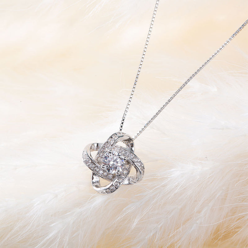 To my daughter dear knot necklace