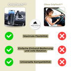 Auto GripTech Handy Holder with Strong Suction Cup and 360° Rotation