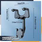Rotatable and extendable car phone holder