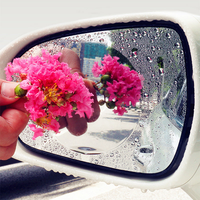 Rainproof film for car mirrors