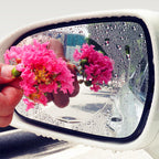 Rainproof film for car mirrors