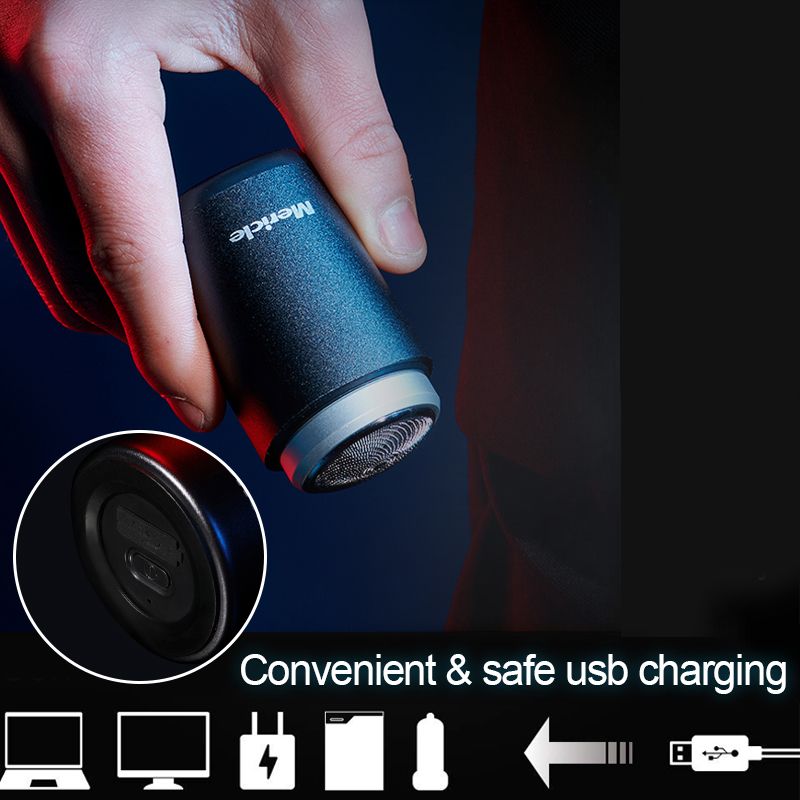 Compact, washable electric razor