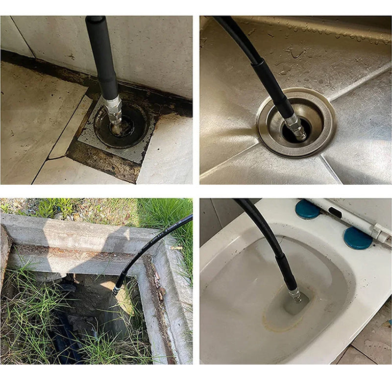 High-performance pipe cleaning and blockage attachment