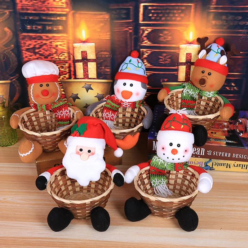 Christmas Candy Braided Basket