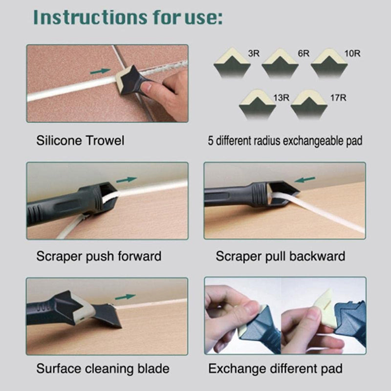 Silicone Sealing Tools, 3 Pieces