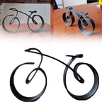 Velaro Bike Sculpture | Minimalist Wire Frame Design | Iron Black | Gift Idea for Bike Lovers