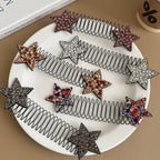 Rhinestone Star Hair Comb Set (5 pieces)