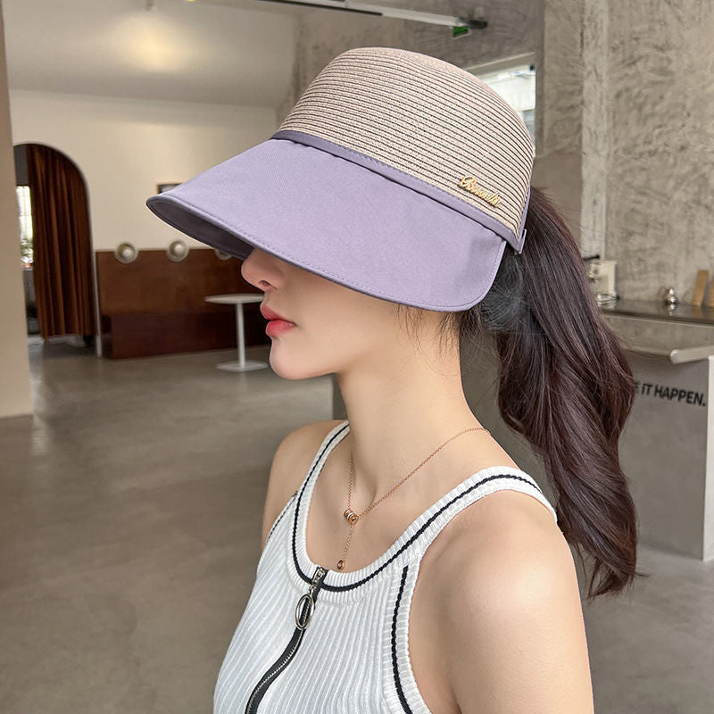 Women's sun hat with wide brim