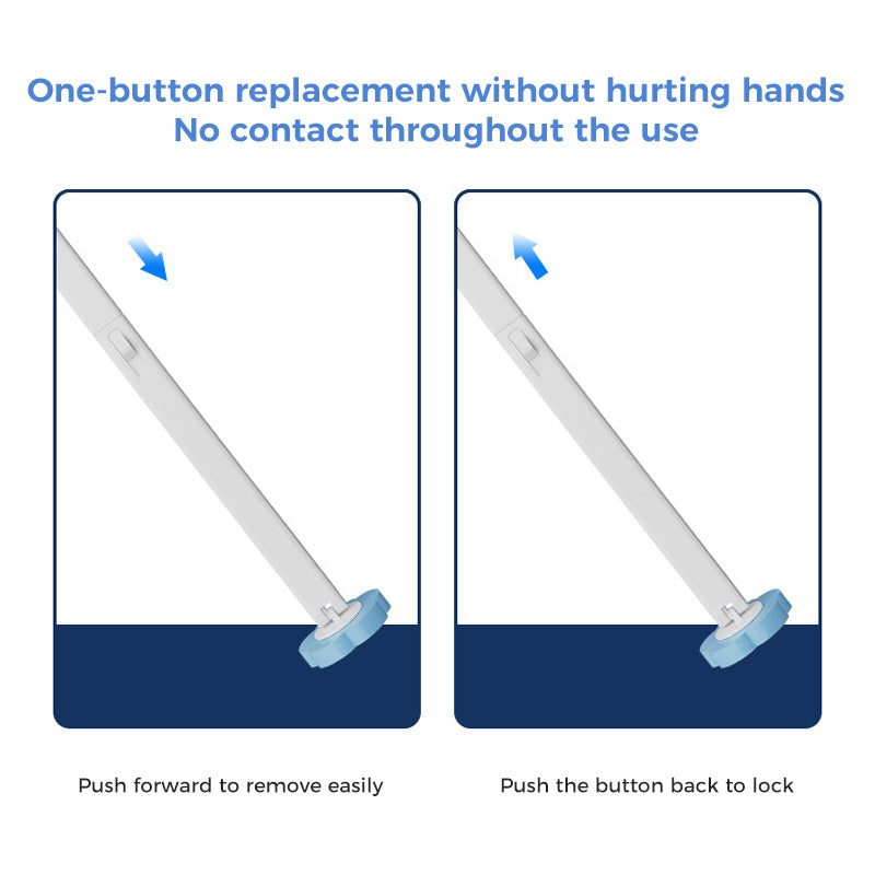 Toilet Wand Kit, Disposable Toilet Cleaning System with 18 Refill Heads