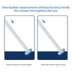 Toilet Wand Kit, Disposable Toilet Cleaning System with 18 Refill Heads