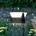 Stylish Solar-Powered Outdoor Lamp
