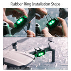 4 Colors LED Airplane Strobe Lights & USB Charging