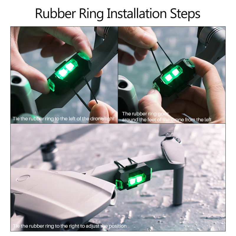 4 Colors LED Airplane Strobe Lights & USB Charging