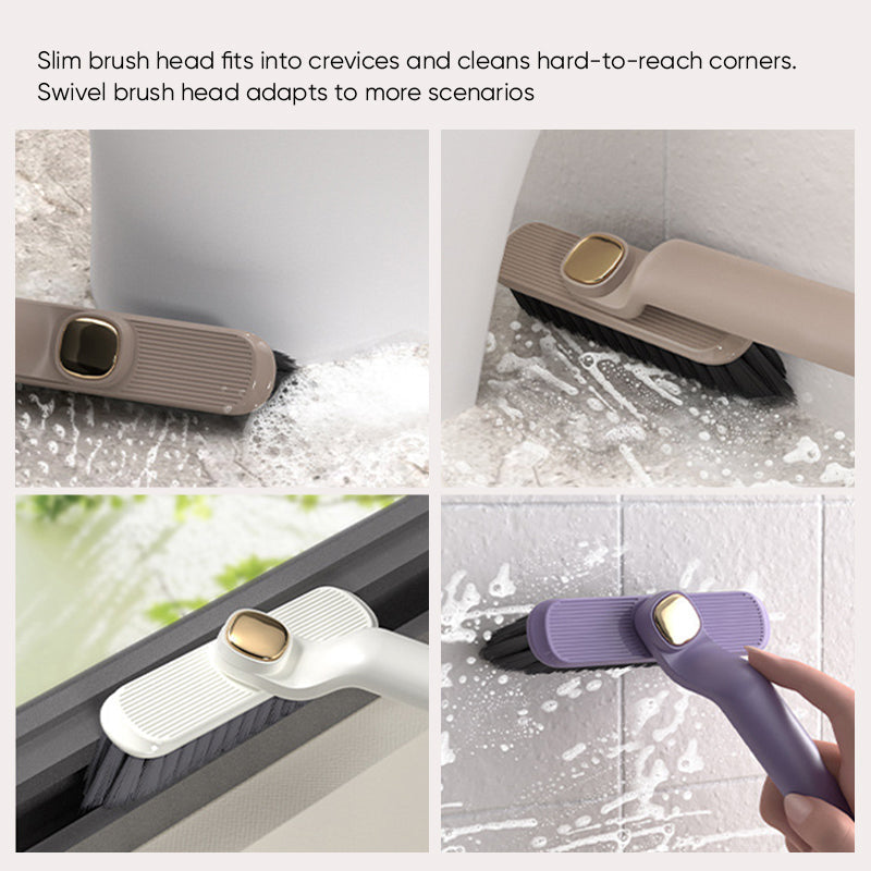 Multifunctional rotating split cleaning brush