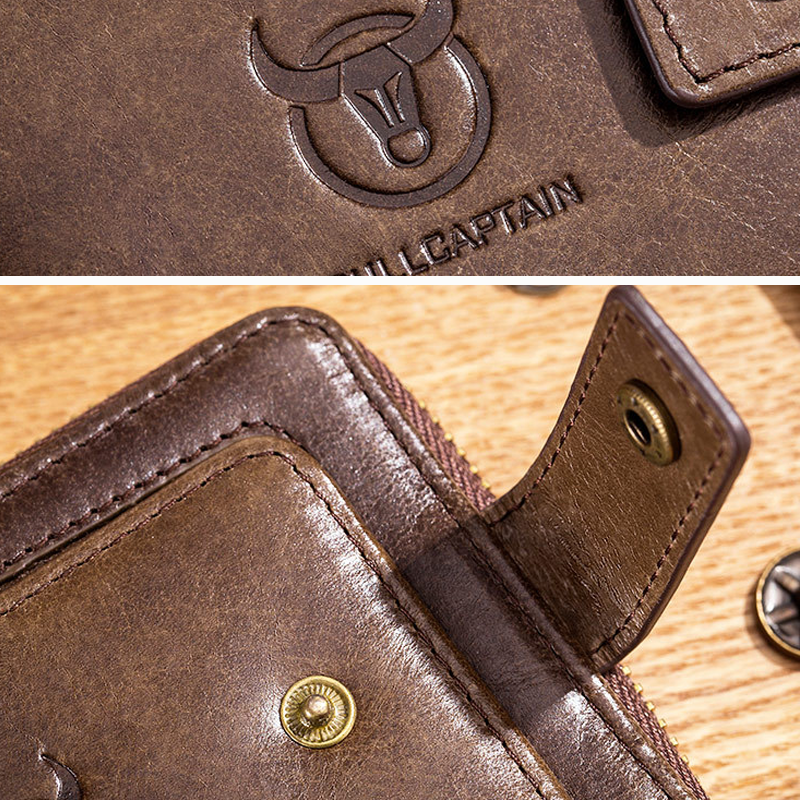 Multifunctional Anti-RFID Leather Wallet