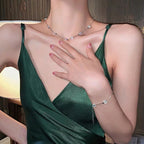 Niche Design Crystal Bead Necklace