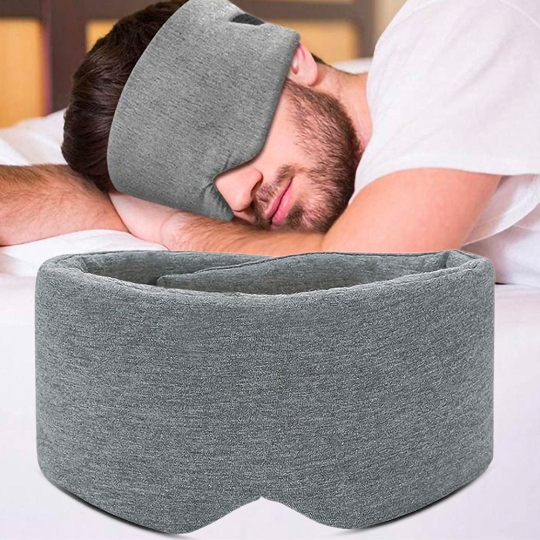 Total Light Blocking – Soft Cotton Comfort – Breathable Fit – Blocks All Light for Travel, Naps & Deep Sleep