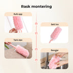 Folding reusable dust brush for cleaning