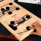 – Reversible Sling Puck Board Game Double-Sided for Family