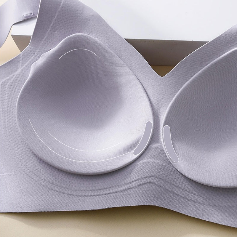 Side protection and anti-sag wireless bra