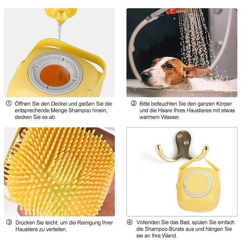 Pet Silicone Bath Brush