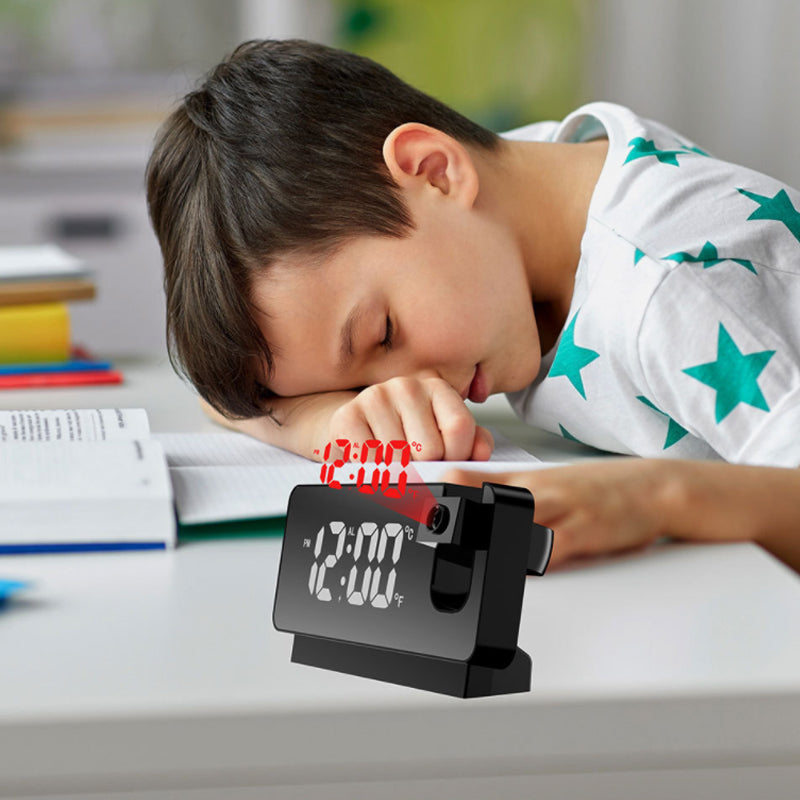 Digital Projection Alarm Clock for Wall or Ceiling Display