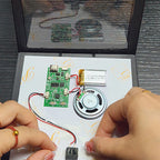 Music refrigerator magnet with adjustable volume