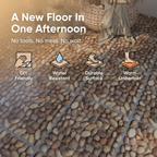 Peel and Stick PVC Flooring Matt Vinyl Flooring with Stone Look