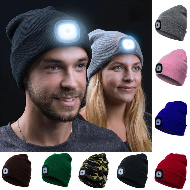 LED Knit Winter Beanie Hat