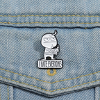 I HATE ALL funny brooch